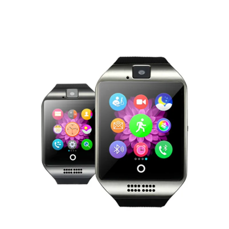 Q18 Bluetooth Смарт часы с камерой Facebook Whatsapp Twitter синхронизация Smartwatch поддержка SIM TF