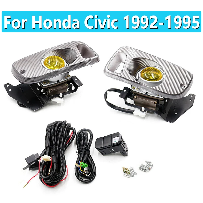 1Pair For Honda Civic 1992-1995 Fog Light Bumper Lamp 2/3D EG D15 D16 1.5/1.6 Fog lights Fog lamp Driving Lamp
1Pair For Honda Civic 1992-1995 Fog Light Bumper Lamp 2/3D EG D15 D16 1.5/1.6 Fog lights Fog lamp Driving Lamp