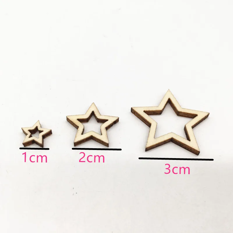 100pcs Wooden Slices Star Hollow Wood Chips DIY Handmade Arts Scrapbooking Ornament Accessories Home Wedding Xmas Decor
100pcs Wooden Slices Star Hollow Wood Chips DIY Handmade Arts Scrapbooking Ornament Accessories Home Wedding Xmas Decor