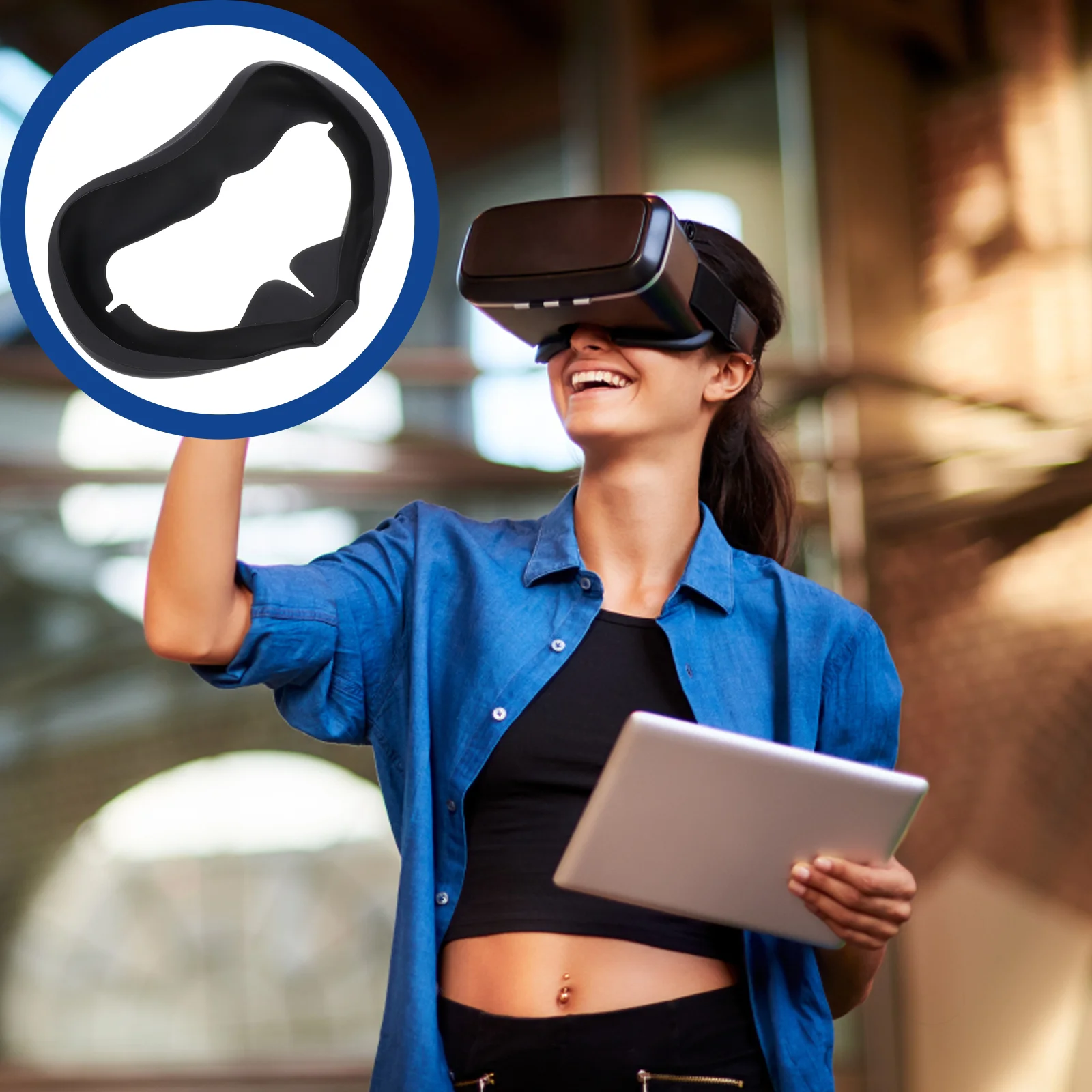 1 шт., силиконовая подушка для накладки на лицо для VR-гарнитуры, совместимая с Oculus Quest 2 (черная)
1 шт., силиконовая подушка для накладки на лицо для VR-гарнитуры, совместимая с Oculus Quest 2 (черная)