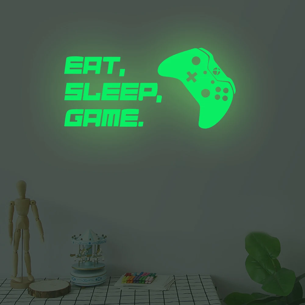 Eat Sleep Play Games Waterproof Wall stickers Fluorescent Glow In The Dark Luminous On Wall Stickers For Kids Room Living Room
Eat Sleep Play Games Waterproof Wall stickers Fluorescent Glow In The Dark Luminous On Wall Stickers For Kids Room Living Room