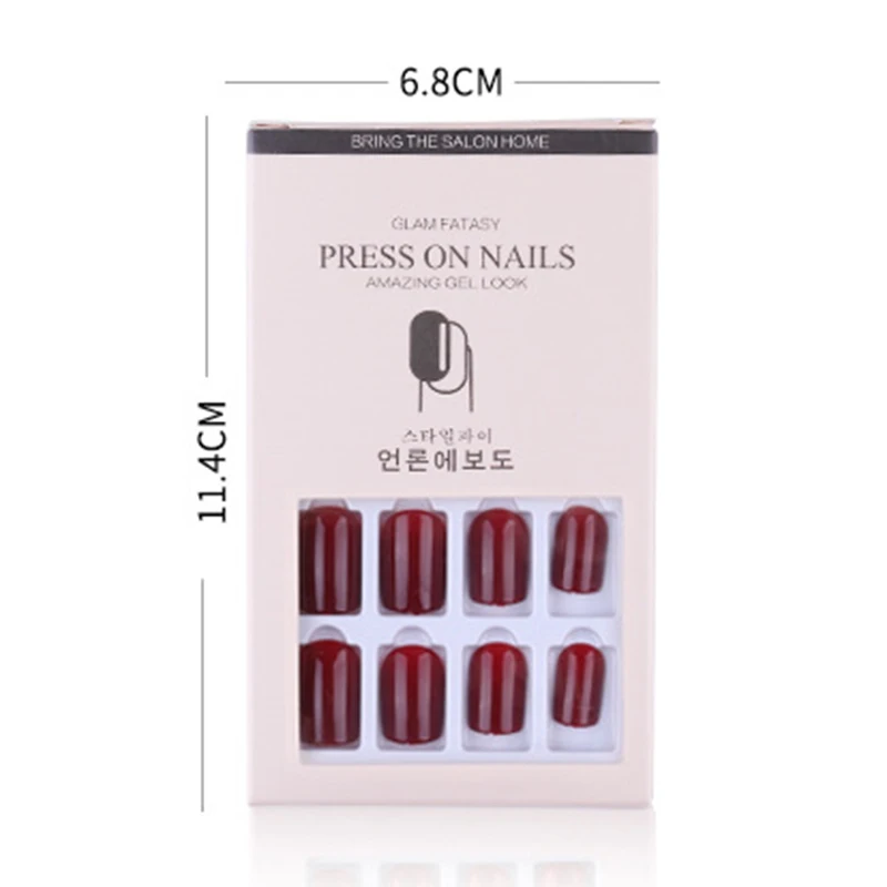 12-piece Fake Nail Patch Detachable Wearable Solid Color Fake Nail Patch EY669
12-piece Fake Nail Patch Detachable Wearable Solid Color Fake Nail Patch EY669