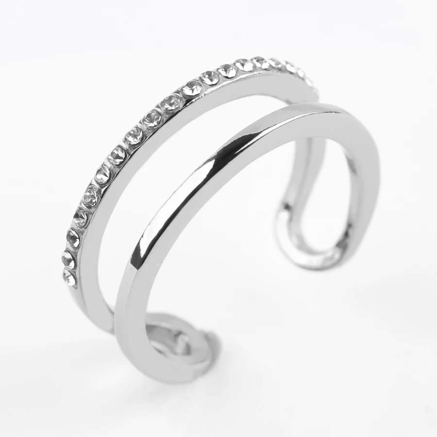 New Fashion Silver Color Adjustable Ring For Women Minimalist Geometric Double Line Opening Rings Trendy Charm Jewelry
New Fashion Silver Color Adjustable Ring For Women Minimalist Geometric Double Line Opening Rings Trendy Charm Jewelry