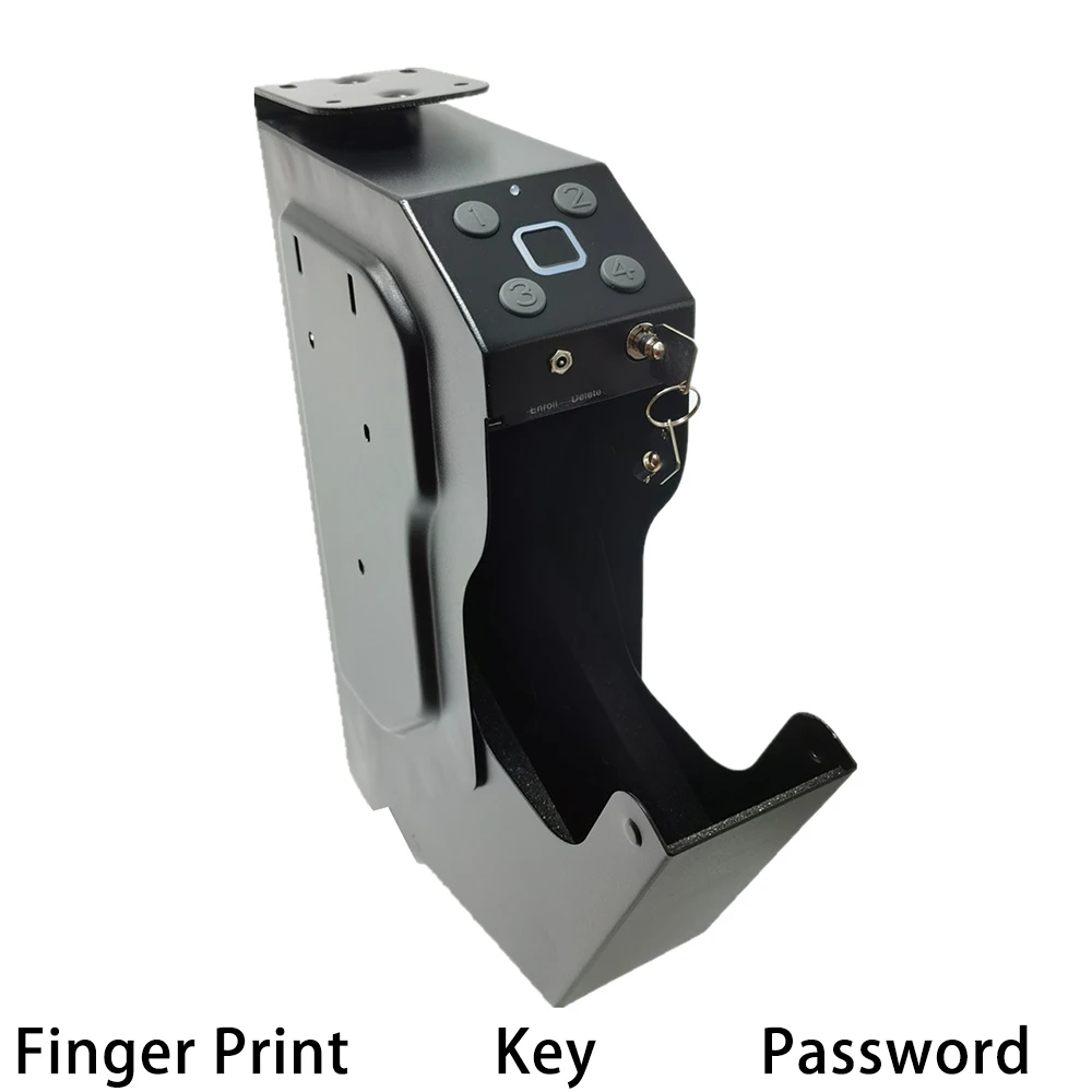 

Fingerprint Gun Safes Pistol Safe Box Steel Gun Box Security Guns Fingerprint Password Unlock Anti-Burglary With Spare Key