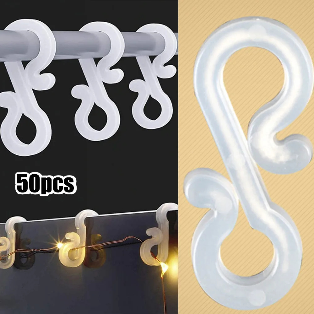50PCS Mini S Gutter Hanging Hooks Outdoor Christmas Lights Clips For Xmas Decor Outside Wedding Securing Lights Decor
50PCS Mini S Gutter Hanging Hooks Outdoor Christmas Lights Clips For Xmas Decor Outside Wedding Securing Lights Decor