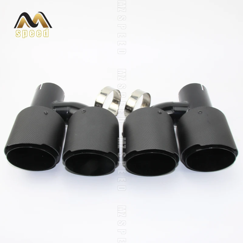 Car styling Modified exhaust pipe muffler tail throat 304 stainless steel and carbon fiber double outlet tail pipe
Car styling Modified exhaust pipe muffler tail throat 304 stainless steel and carbon fiber double outlet tail pipe