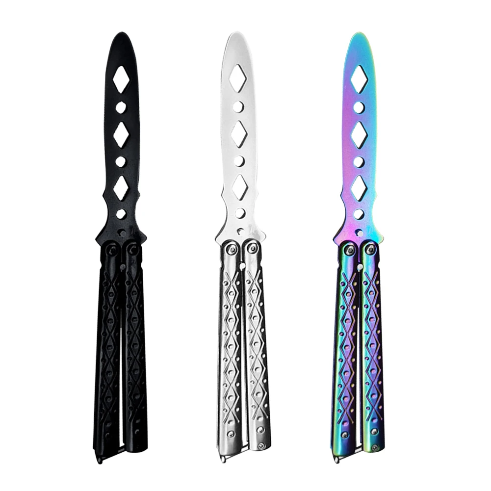 Foltable Practice Butterfly Knife Comb Stainless Steel Training Knives Beard Moustache Brushe Salon Hairdressing Styling Tool
Foltable Practice Butterfly Knife Comb Stainless Steel Training Knives Beard Moustache Brushe Salon Hairdressing Styling Tool