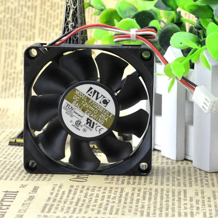 7025 F7025B12LX 12V 0.25A 7 см в форме ручки с двумя шарами шасси вентилятор охлаждения