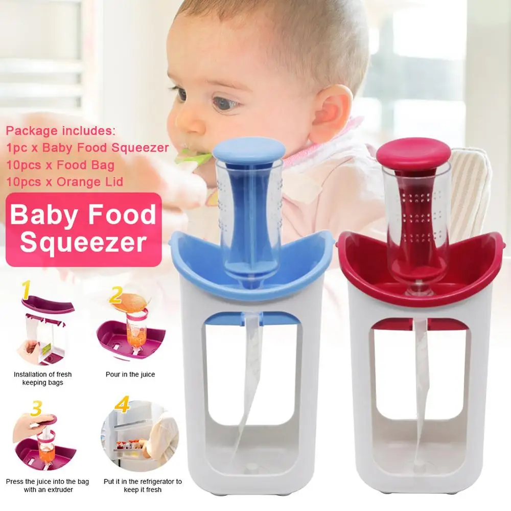 Feeding Healthy Freezer Storage Manual Masher Homemade Squeeze Station Fruit Juice With Reusable Pouch Baby Food Maker Mill
Feeding Healthy Freezer Storage Manual Masher Homemade Squeeze Station Fruit Juice With Reusable Pouch Baby Food Maker Mill