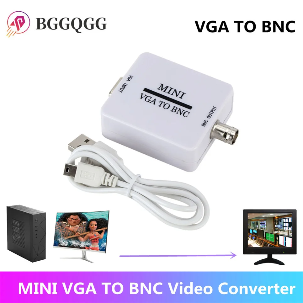 Mini HD VGA to BNC Video Converter Convertor Box Composite VGA to BNC Adapter Conversor Digital Switcher Box For HDTV Monitor
Mini HD VGA to BNC Video Converter Convertor Box Composite VGA to BNC Adapter Conversor Digital Switcher Box For HDTV Monitor