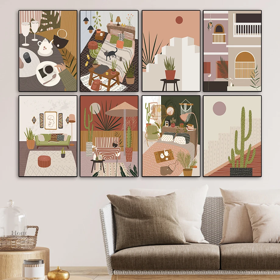 Abstract Home Soulful Poster Boho Style Wall Art Canvas Paintings Contemporary Art Print Living Room Interior Decoration
Abstract Home Soulful Poster Boho Style Wall Art Canvas Paintings Contemporary Art Print Living Room Interior Decoration