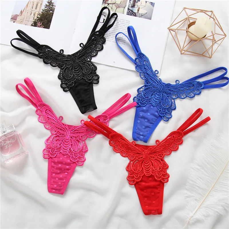 Sitonjwly Sexy Panties Briefs for Women Lace Embroidery Butterfly Lingerie Low Waist Underpants Female Underwear Thongs
Sitonjwly Sexy Panties Briefs for Women Lace Embroidery Butterfly Lingerie Low Waist Underpants Female Underwear Thongs