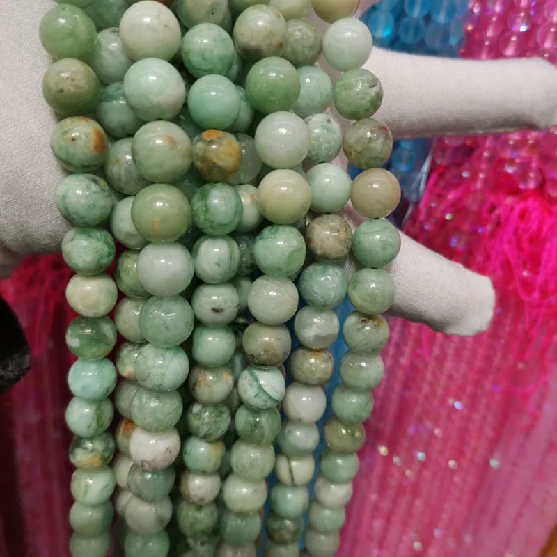 6/8/10 /12 mm Natural Stone Emerald Round Loose Spacer Beads For Jewelry Making Diy Earring Bracelet Strand 15''
6/8/10 /12 mm Natural Stone Emerald Round Loose Spacer Beads For Jewelry Making Diy Earring Bracelet Strand 15''