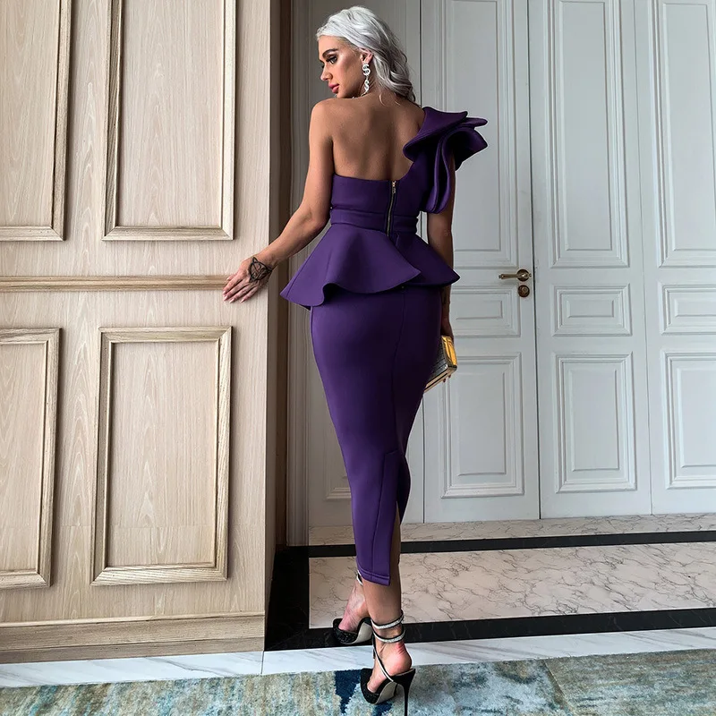 Sladuo 2021 Women Solid Color Ruffled Sexy Bandage Off-shoulder Knee Length Dress Ladies Club Evening Dress TB0020 Vestido
Sladuo 2021 Women Solid Color Ruffled Sexy Bandage Off-shoulder Knee Length Dress Ladies Club Evening Dress TB0020 Vestido