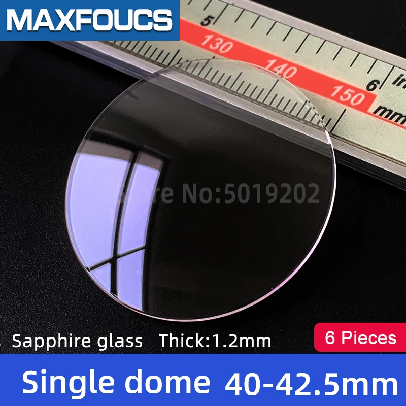 Watch Glass Thick 1.2 mm Diameter 40-42.5 mm Single dome Sapphire Anti-scratch Smooth Round Transparent Crystal ,6 pieces S
Watch Glass Thick 1.2 mm Diameter 40-42.5 mm Single dome Sapphire Anti-scratch Smooth Round Transparent Crystal ,6 pieces S