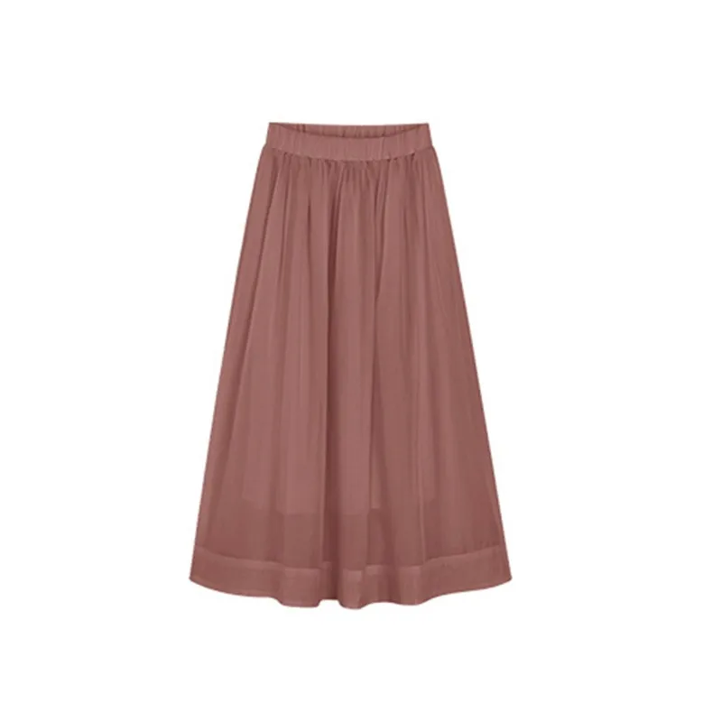 New Arrival Summer Women Skirt Fashion Simple Solid Color High Waist Chiffon Skirt Soft And Comfortable
New Arrival Summer Women Skirt Fashion Simple Solid Color High Waist Chiffon Skirt Soft And Comfortable
