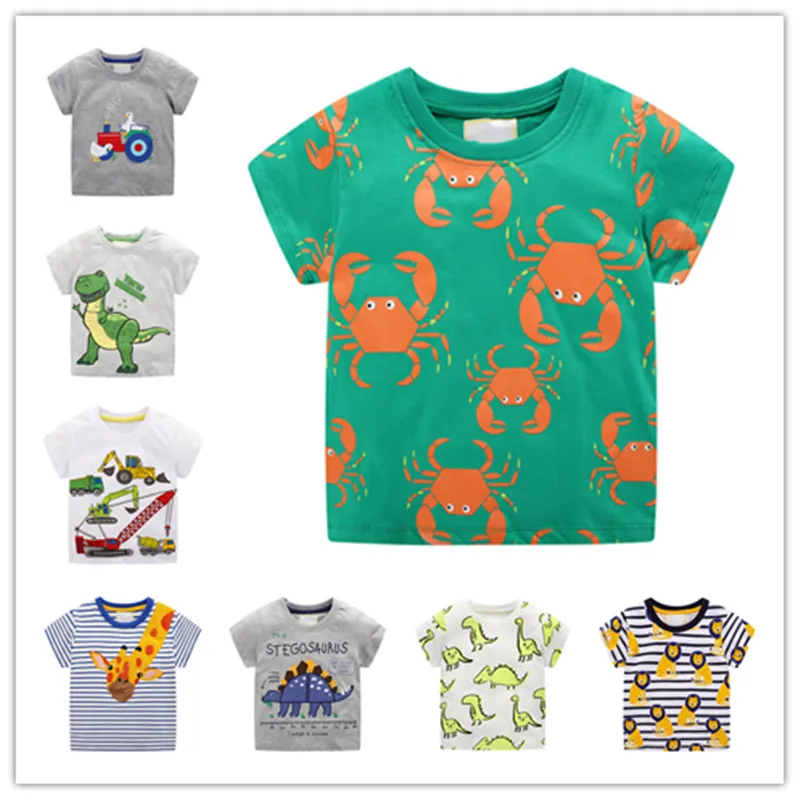 wholesale T-shirt for baby Boys Animal Print Dinosaur Boys T Shirt for kids Tops tees Cartoon Kids t-shirts Clothes 2-7 1004
wholesale T-shirt for baby Boys Animal Print Dinosaur Boys T Shirt for kids Tops tees Cartoon Kids t-shirts Clothes 2-7 1004