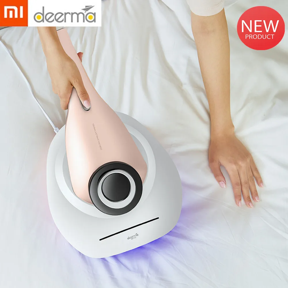 Новый портативный пылесос Xiaomi Deerma с УФ-защитой 12000Pa для удаления клещей