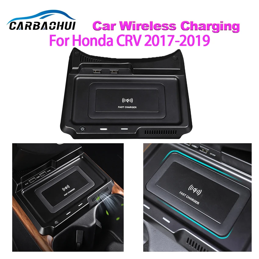 High Quality Car Wireless Charger Quick Charging For Honda CRV 2017 2018 2019 2020 Fast Charge Pane Holder 15W Smart Fast Charge
High Quality Car Wireless Charger Quick Charging For Honda CRV 2017 2018 2019 2020 Fast Charge Pane Holder 15W Smart Fast Charge
