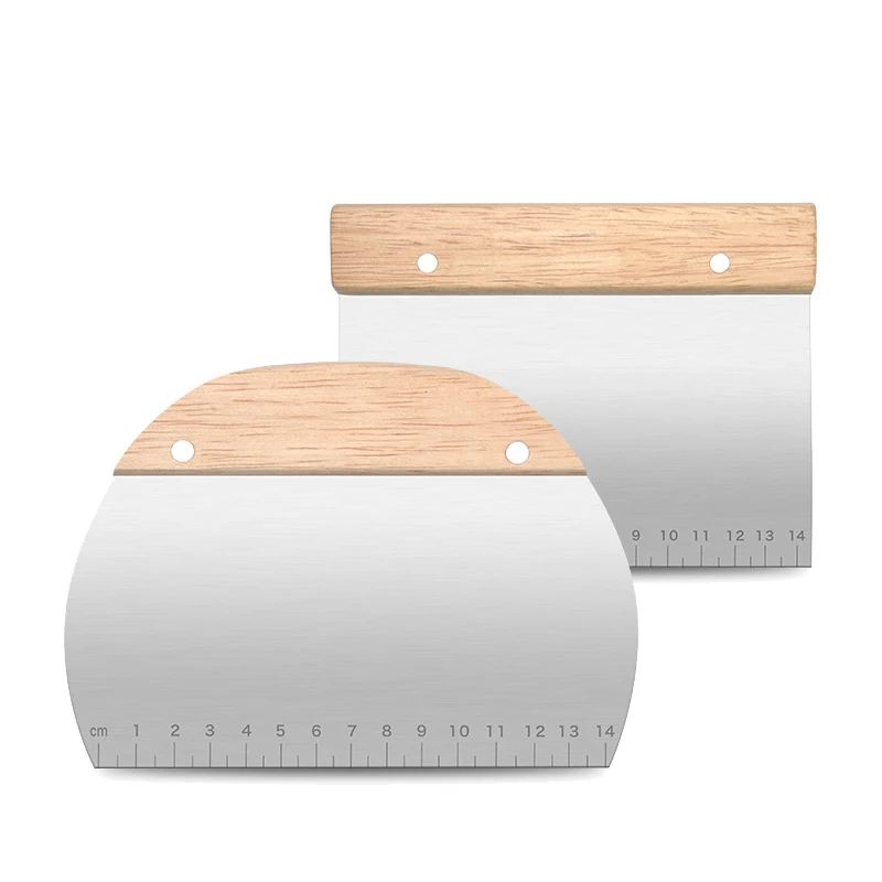 Griddle Scraper Chopper - Great As Dough Cutter For Bread And Pizza Dough - Multipurpose - Wooden Handle 2 PCS
Griddle Scraper Chopper - Great As Dough Cutter For Bread And Pizza Dough - Multipurpose - Wooden Handle 2 PCS