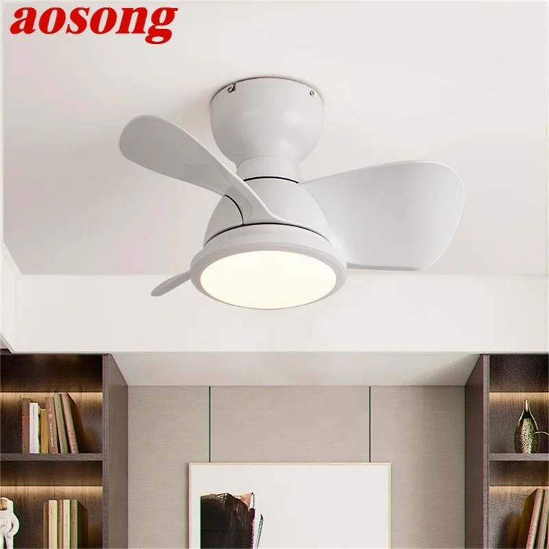 AOSONG Nordic Ceiling Fan with Lights Remote Control 220V 110V Modern LED Lighting for Home Bedroom
AOSONG Nordic Ceiling Fan with Lights Remote Control 220V 110V Modern LED Lighting for Home Bedroom