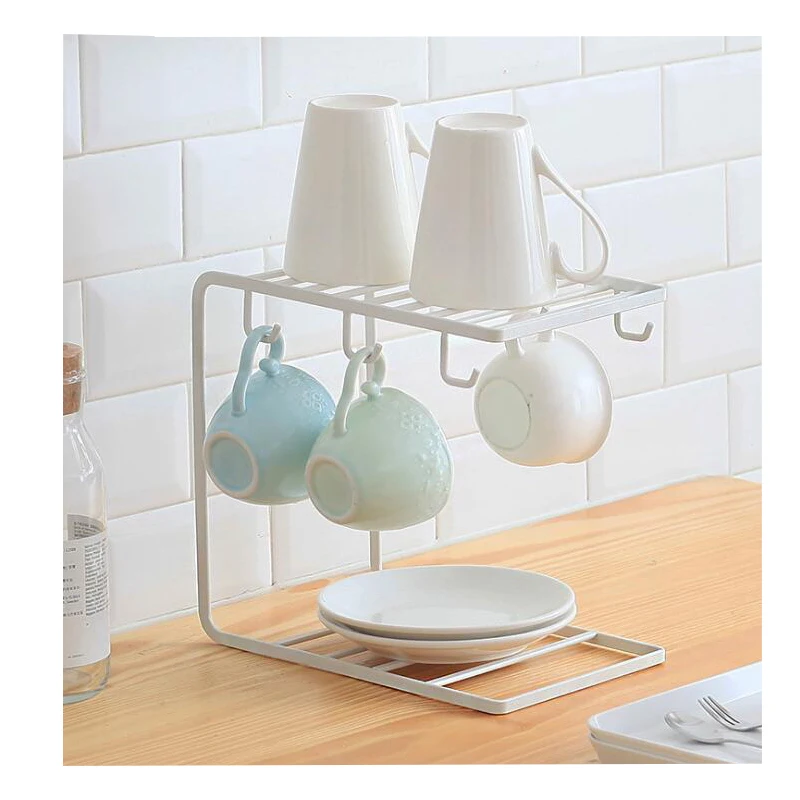 Fashion six claw metal Coffee Tea Cup display stand rack Kitchen Mug Hanging holder dripping water cup Drinkware storage Shelf 
Fashion six claw metal Coffee Tea Cup display stand rack Kitchen Mug Hanging holder dripping water cup Drinkware storage Shelf