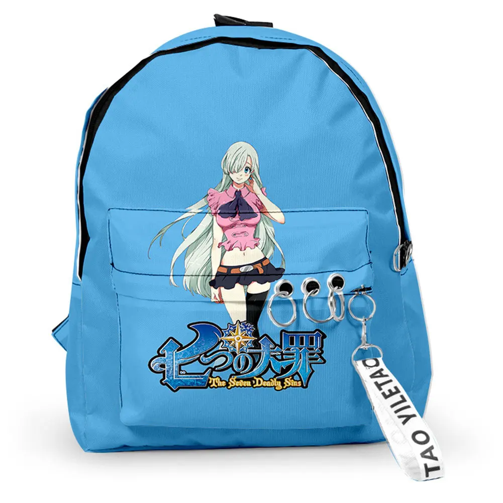 Anime The Seven Deadly Sins Backpack Meliodas Elizabeth Liones Print School Shoulder Bag Rucksack Travel Bags for Men Women
Anime The Seven Deadly Sins Backpack Meliodas Elizabeth Liones Print School Shoulder Bag Rucksack Travel Bags for Men Women