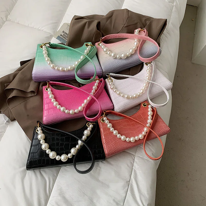 Fashion Pearl Underarm Shoulder Bag Stone Pattern Leather Baguette High Quality Handbags Luxury Designer Summer Purse Sac A Main
Fashion Pearl Underarm Shoulder Bag Stone Pattern Leather Baguette High Quality Handbags Luxury Designer Summer Purse Sac A Main