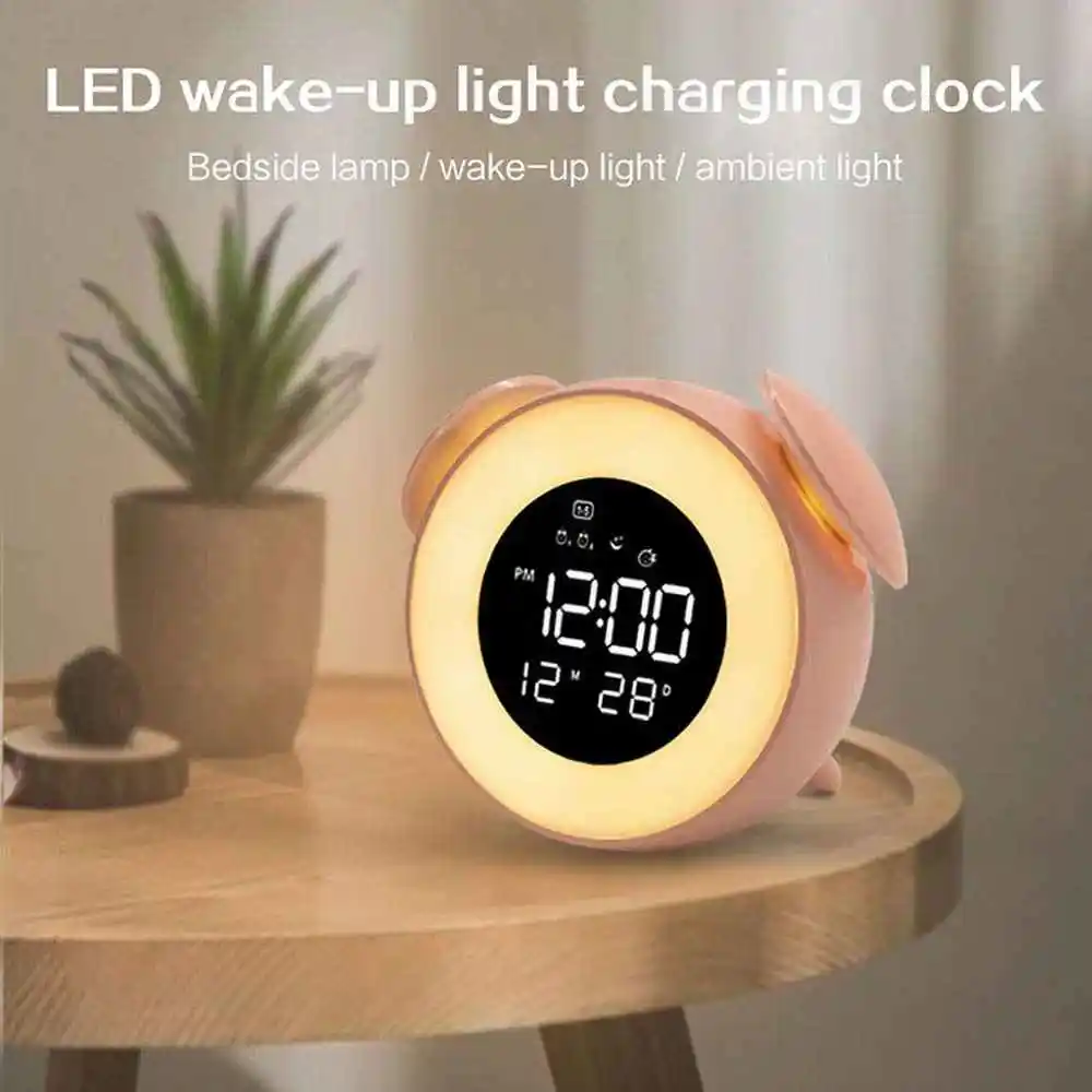 LED digital clock alarm clock bedside table clock electronic desktop clock Night Light sunrise sunset light mirror music clock
LED digital clock alarm clock bedside table clock electronic desktop clock Night Light sunrise sunset light mirror music clock