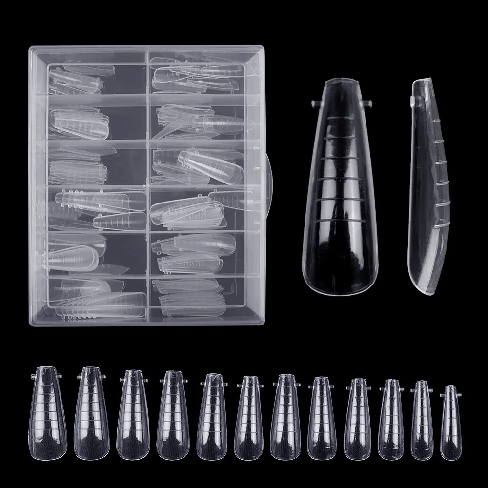 Fake Nails Poly Extension Gel Dual Nail Form Coffin Nails Clear Ballerina Nail Tips Full Cover 120pcs
Fake Nails Poly Extension Gel Dual Nail Form Coffin Nails Clear Ballerina Nail Tips Full Cover 120pcs