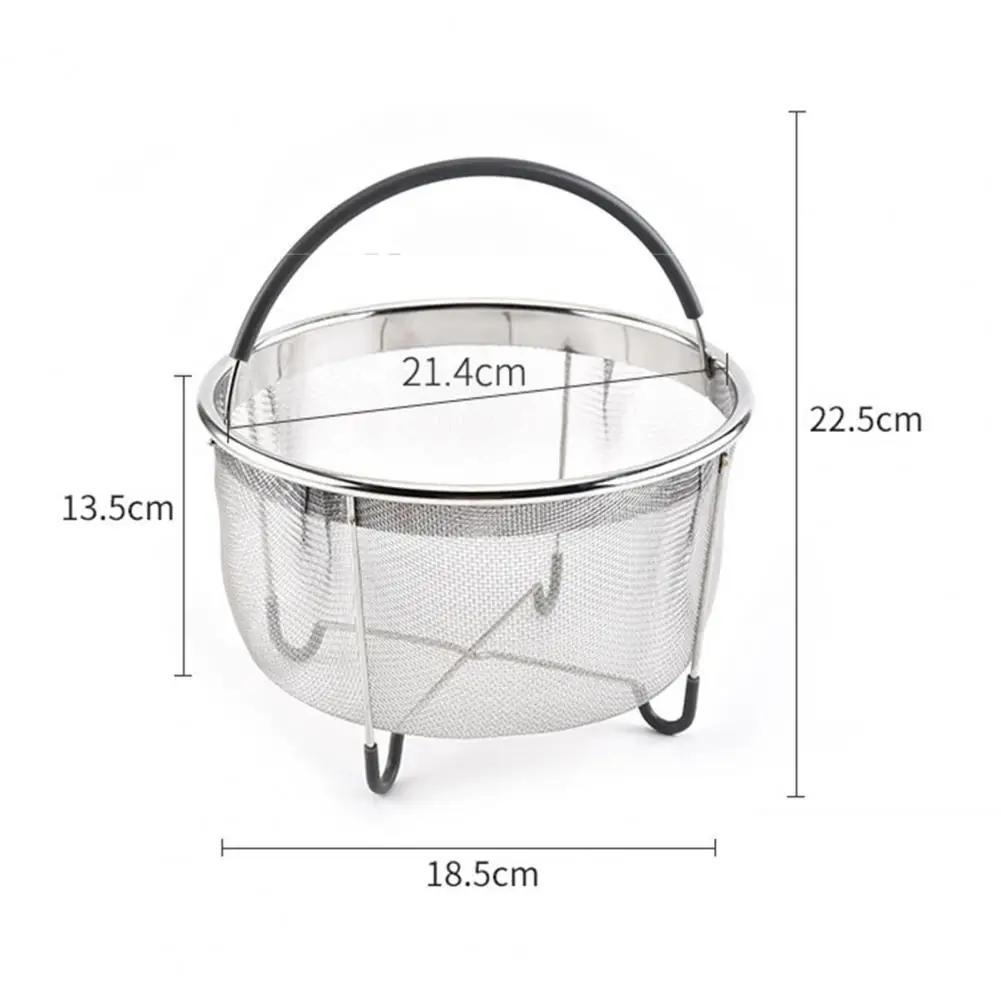 Kitchen basket type non-slip feet multifunctional food grade pot steamer handle steamer vegetable cooking kitchen accessories
Kitchen basket type non-slip feet multifunctional food grade pot steamer handle steamer vegetable cooking kitchen accessories