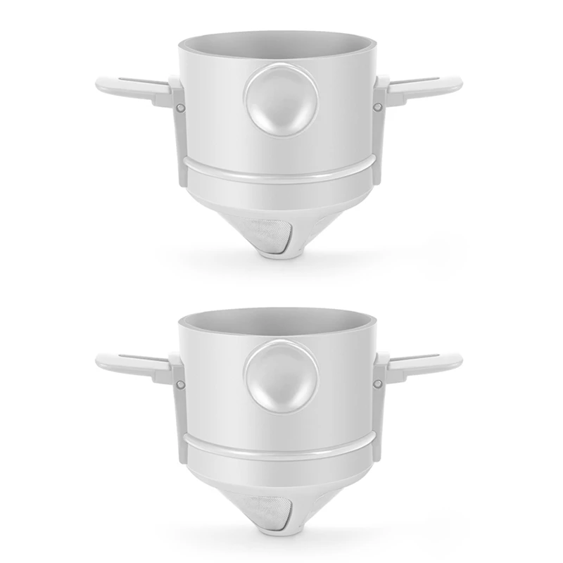 2Pcs Foldable Portable Coffee Filter Coffee Maker Drip Coffee Tea Holder Reusable Paperless Pour over Coffee Dripper
2Pcs Foldable Portable Coffee Filter Coffee Maker Drip Coffee Tea Holder Reusable Paperless Pour over Coffee Dripper