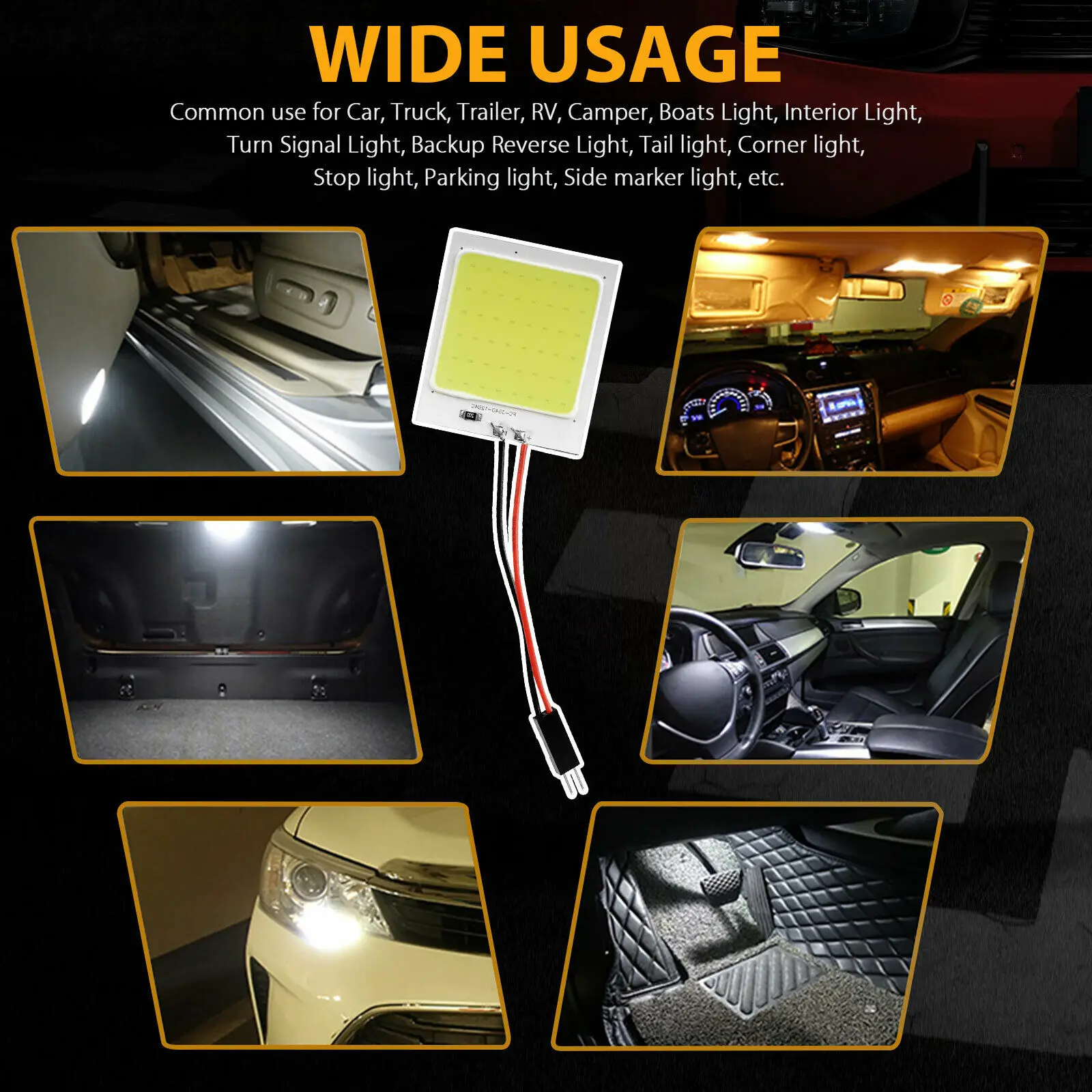 10pcs 48smd Cob White Led T10 Ba9s Car Interior Panel Light Dome Map Lamp Bulbs Led Module For Ceiling Lamp Board For Led
10pcs 48smd Cob White Led T10 Ba9s Car Interior Panel Light Dome Map Lamp Bulbs Led Module For Ceiling Lamp Board For Led