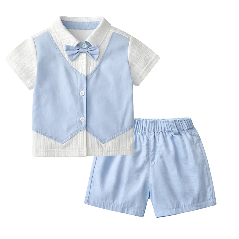 Boys Clothing Sets Summer Infant Short Sleeve Shirt And Shorts 2pcs Gentleman Suit Korean Style Children Single-breasted Outfits
Boys Clothing Sets Summer Infant Short Sleeve Shirt And Shorts 2pcs Gentleman Suit Korean Style Children Single-breasted Outfits
