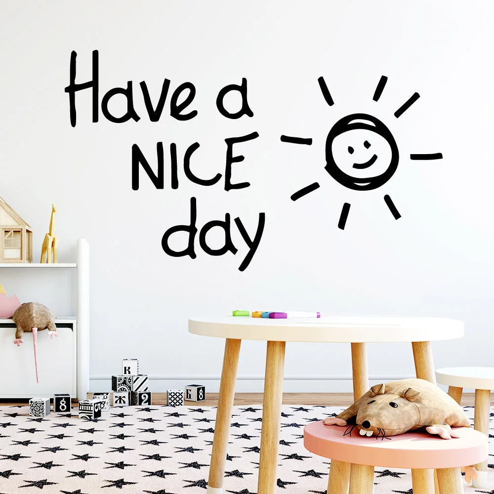 Cartoon Have Nice Day Wall Stickers Animal Lover Home Decoration Accessories Kids Room Nature Decor Vinyl Decals
Cartoon Have Nice Day Wall Stickers Animal Lover Home Decoration Accessories Kids Room Nature Decor Vinyl Decals
