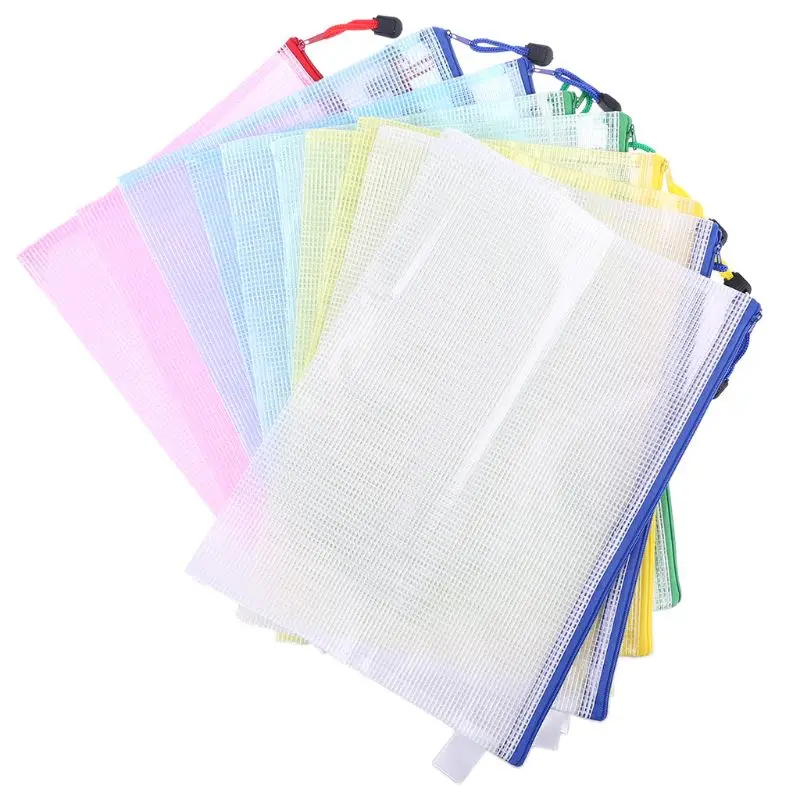 10pcs A4 Size Mesh Document File Bags Storage Pouch with Zipper for Cosmetics Offices Supplies Travel Accessories, 5 Colors
10pcs A4 Size Mesh Document File Bags Storage Pouch with Zipper for Cosmetics Offices Supplies Travel Accessories, 5 Colors