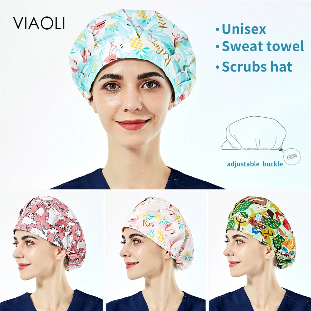 Pet Grooming Scrubs Hat for long hair wholesale Floral printing Scrubs Caps Beautician Operator hat Health service work Caps new
Pet Grooming Scrubs Hat for long hair wholesale Floral printing Scrubs Caps Beautician Operator hat Health service work Caps new