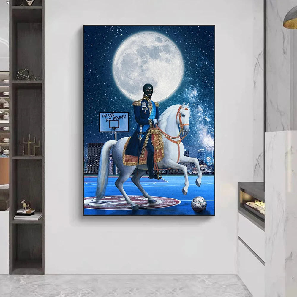 Criss Bellini Masking art Poster NO RISK NO REWARD Blue Canvas Painting Planet Animal Prints for Living Room Decoration Cuadros
Criss Bellini Masking art Poster NO RISK NO REWARD Blue Canvas Painting Planet Animal Prints for Living Room Decoration Cuadros
