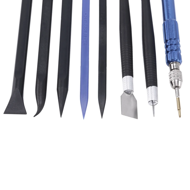 17 in 1 Professional Pry Opening Tool Cell Phone Repair Tool Kits with 5 in 1 Screwdriver for Phone Tablet Laptop Repair 
17 in 1 Professional Pry Opening Tool Cell Phone Repair Tool Kits with 5 in 1 Screwdriver for Phone Tablet Laptop Repair