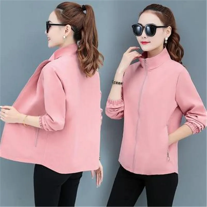 Spring and autumn Candy colors new jacket women Korean loose large size fashion casual women's jacket all-match jacket Tops H36
Spring and autumn Candy colors new jacket women Korean loose large size fashion casual women's jacket all-match jacket Tops H36