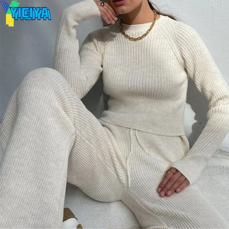 YICIYA 2021 Женский вязаный свитер с круглым вырезом с длинным рукавом наряды Y2K Повседневный полосатый костюм теплый комплект из двух предметов...
YICIYA 2021 Женский вязаный свитер с круглым вырезом с длинным рукавом наряды Y2K Повседневный полосатый костюм теплый комплект из двух предметов...