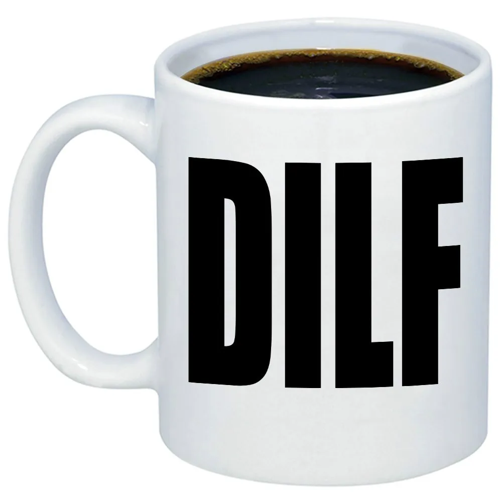 Кофейная кружка DILF-забавная саркастическая чашка для подарка 11 унций пап парней