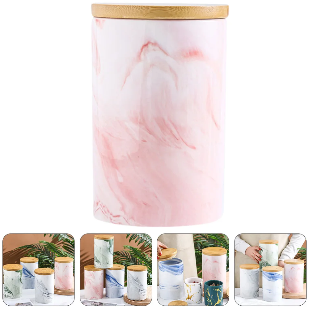 1pc Ceramic Food Storage Jar Marbling Style Dried Fruit Storage Pot with Lid 
1pc Ceramic Food Storage Jar Marbling Style Dried Fruit Storage Pot with Lid