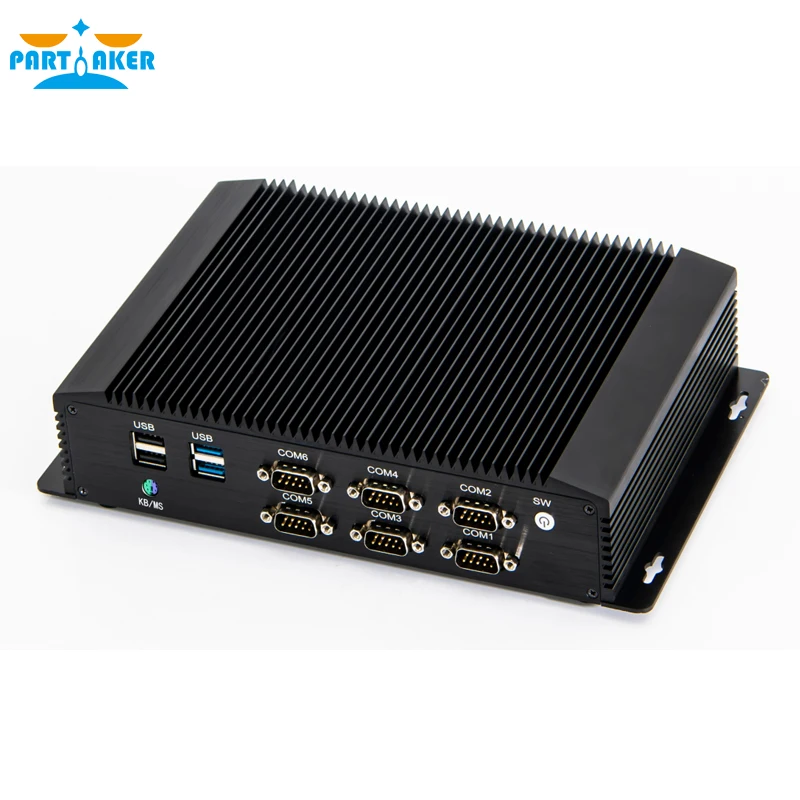Промышленный Мини ПК intel core i3 6006U i5 7200U 8250U i7 8550U с 6COM RS232 RS422 RS485 HDMI VGA GPIO LPT PS2
