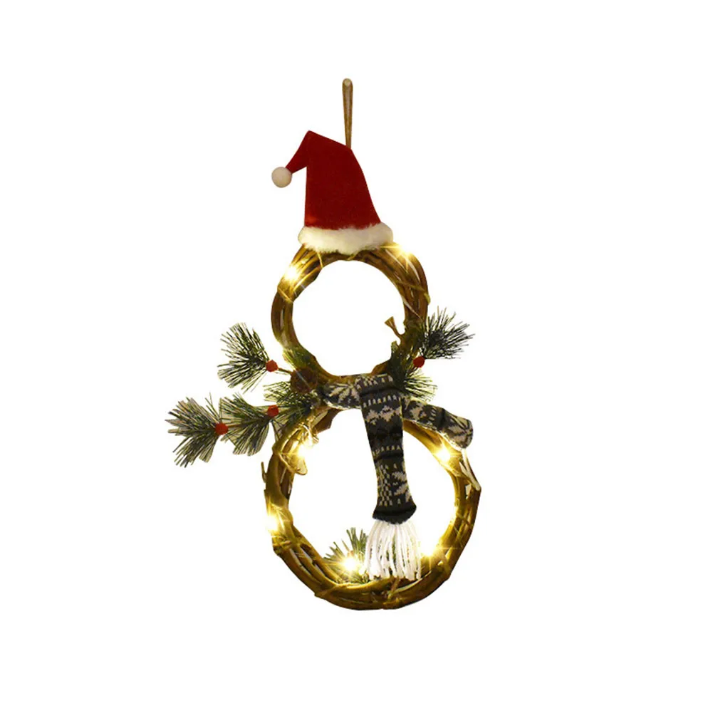 Christmas Wreath 54*21cm Rattan + Cloth Fabric + Plastic With Light Garland Wall Hanging Ornament With Berrie Decoration 2021
Christmas Wreath 54*21cm Rattan + Cloth Fabric + Plastic With Light Garland Wall Hanging Ornament With Berrie Decoration 2021