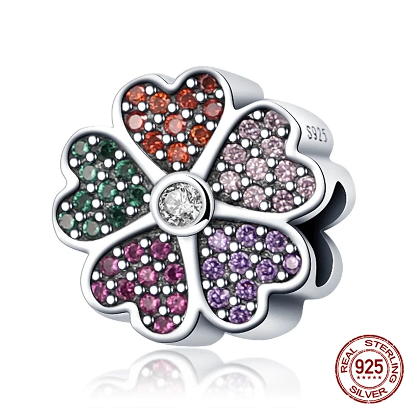 Genuine 925 Sterling Silver Multi-Color Five-leaf Love Heart Fit Original 3mm Bracelet&Bangle Making Fashion DIY Jewelry For Wom
Genuine 925 Sterling Silver Multi-Color Five-leaf Love Heart Fit Original 3mm Bracelet&Bangle Making Fashion DIY Jewelry For Wom