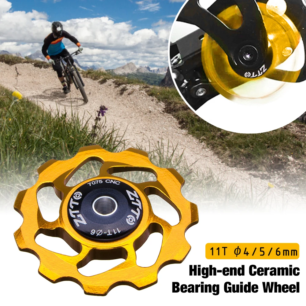 11T MTB Bicycle Rear Derailleur Jockeys Wheel Ceramic Bearing Pulley Bike Wheel Guide Roller Idler Bike Parts
11T MTB Bicycle Rear Derailleur Jockeys Wheel Ceramic Bearing Pulley Bike Wheel Guide Roller Idler Bike Parts