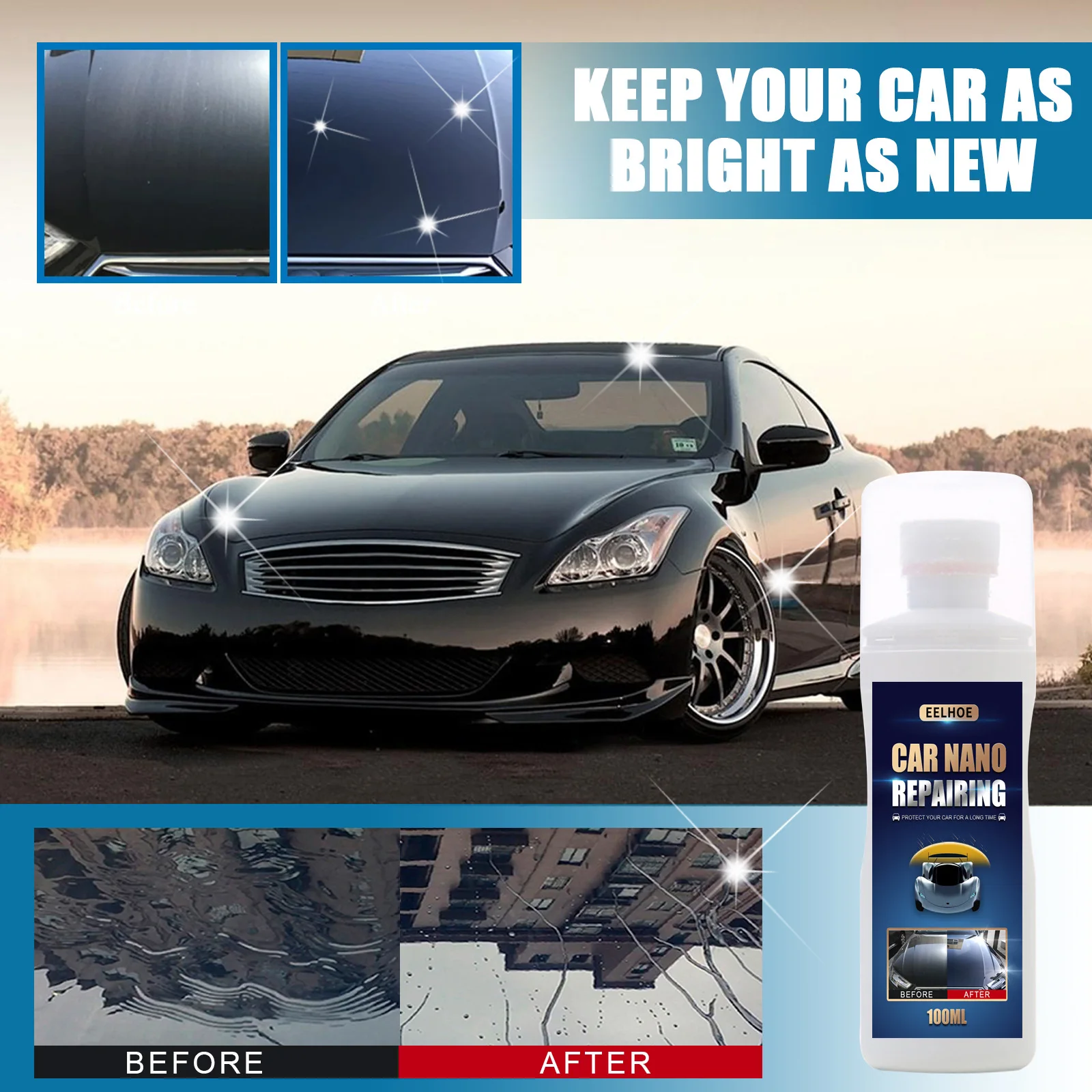 Automobile Coating Wax Liquid Wax Maintenance Water Flooding Scratch Prevention Glaze Sealing Car Acessories100ml
Automobile Coating Wax Liquid Wax Maintenance Water Flooding Scratch Prevention Glaze Sealing Car Acessories100ml