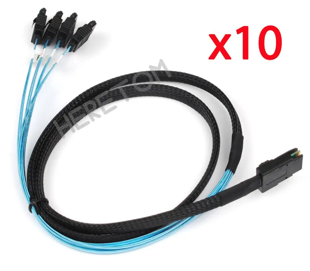 10 шт./лот Mini SAS 4i 36P SFF от 8087 до 4 SATA 7P Реверсивный с защелкой-кабелем 100 см/1 м
10 шт./лот Mini SAS 4i 36P SFF от 8087 до 4 SATA 7P Реверсивный с защелкой-кабелем 100 см/1 м