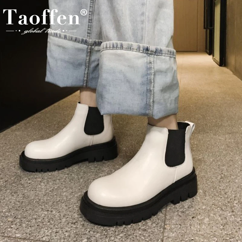 Taoffen Women Short Boots Warm Fur Fashion Platform Thick Heel Winter Shoes Plush Hot Boot Lady Office Footwear Size 33-43
Taoffen Women Short Boots Warm Fur Fashion Platform Thick Heel Winter Shoes Plush Hot Boot Lady Office Footwear Size 33-43